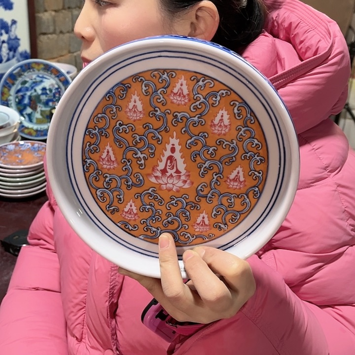 瓷片/////景德镇陶瓷茶盘。