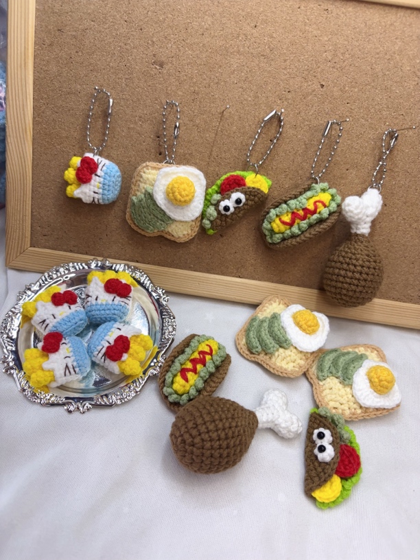 迷你手工钩织挂件钥匙扣钥匙挂件盲袋对对碰（拆开no退no换）小挂件