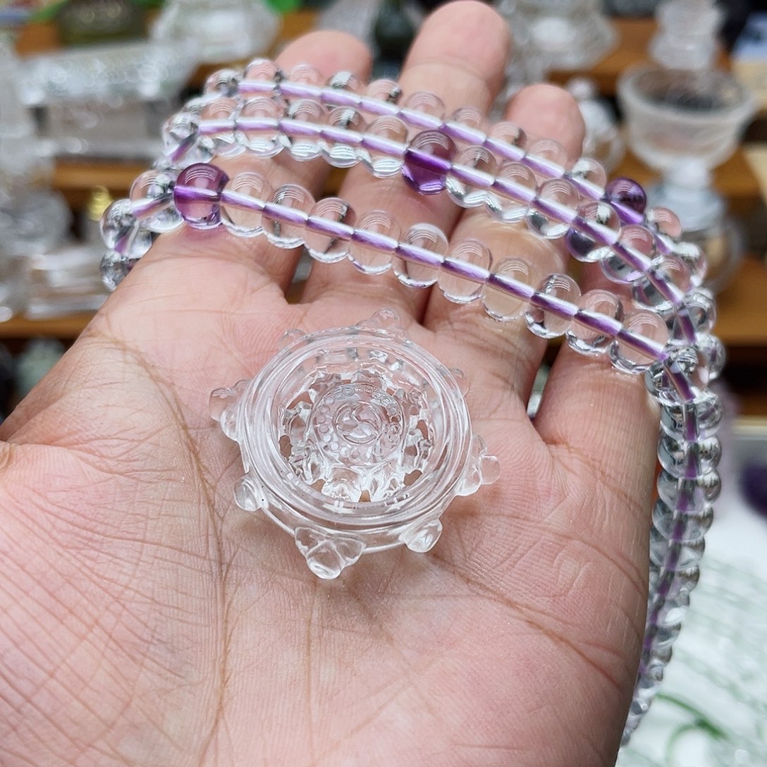 水晶颈饰未镶嵌灵*吊坠定制