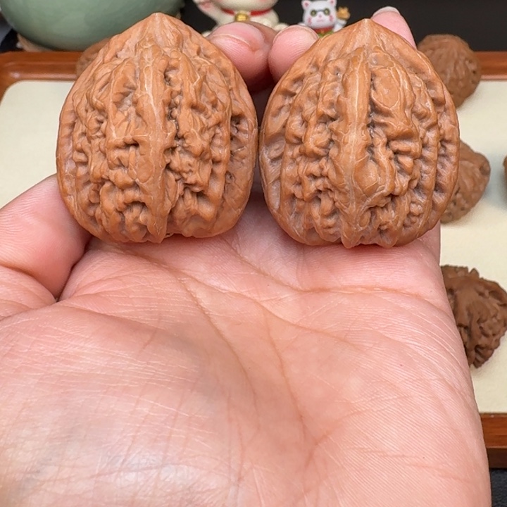 把件文玩核桃全品毕业红锦鲤40