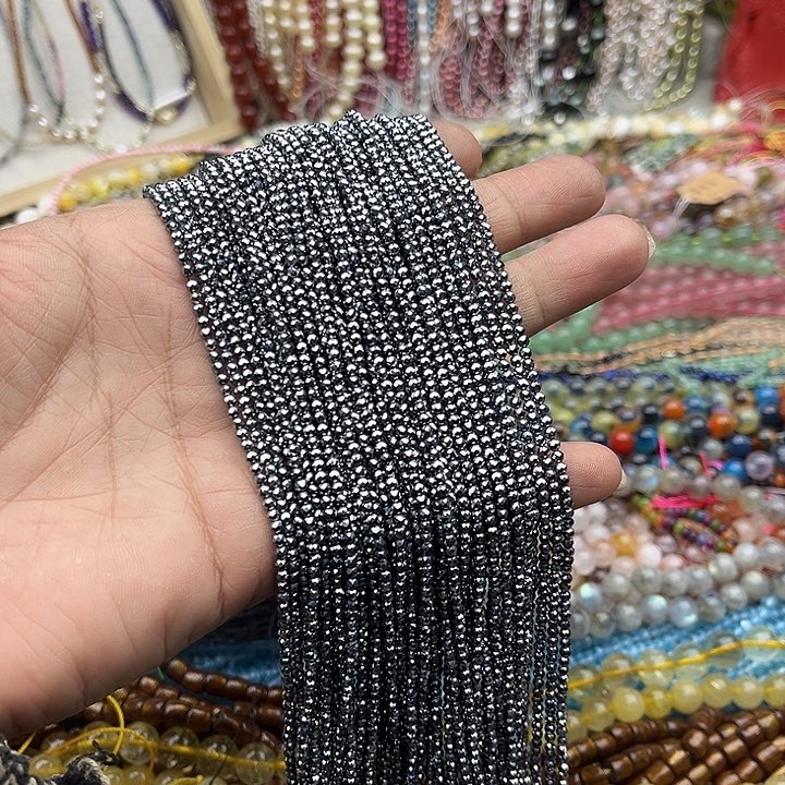 玛瑙/玉髓珠宝半成品未镶嵌一条2mm太赫兹