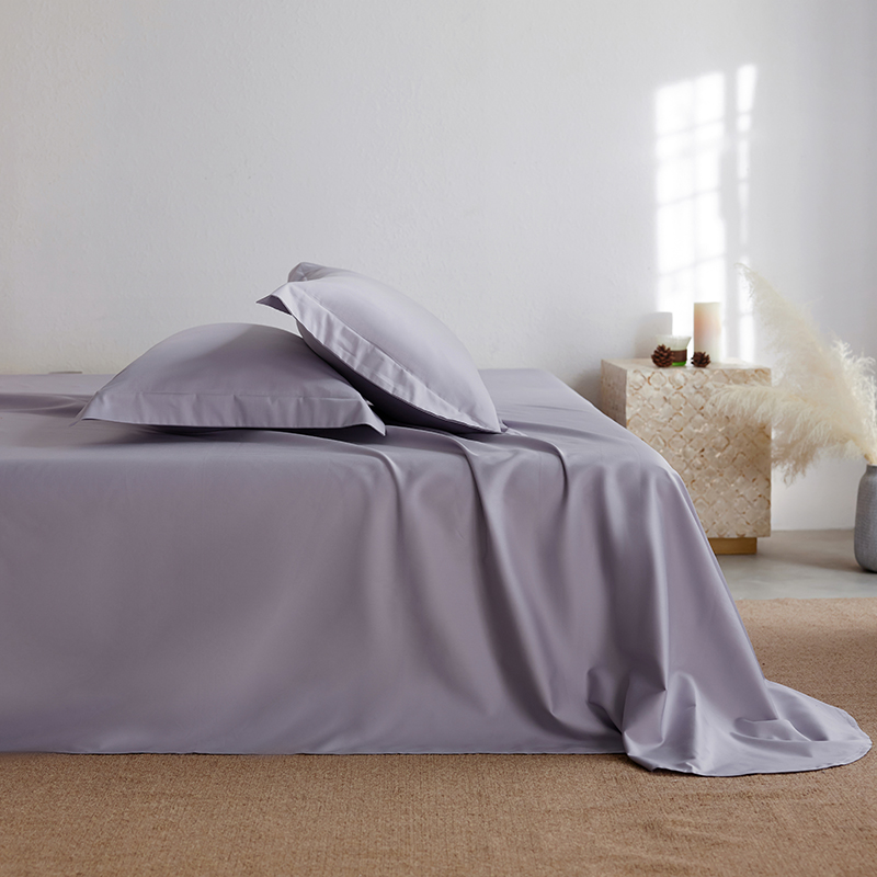 轻奢贡缎长绒棉全棉单品床单纯色简约时尚柔软细腻
