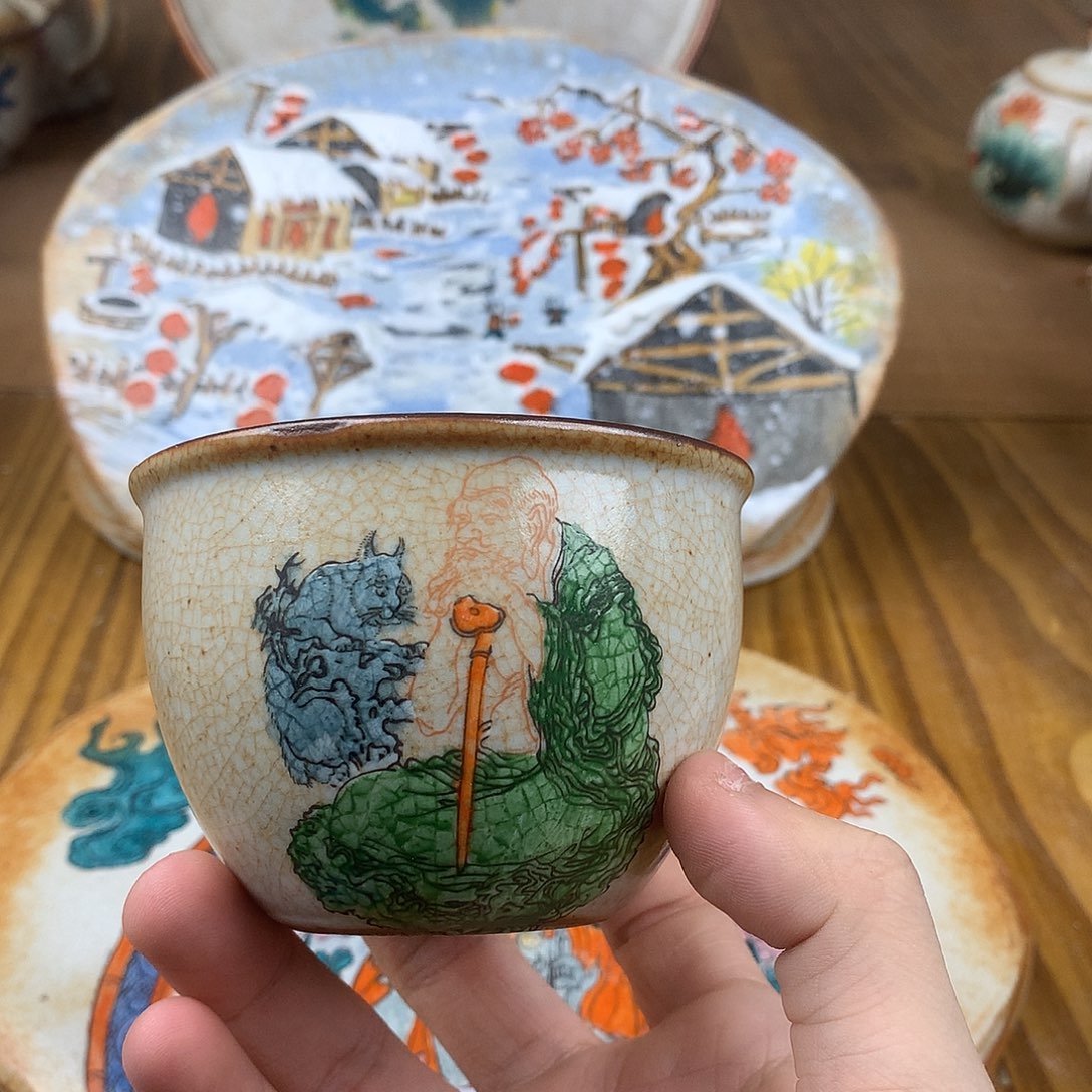 用***2杯景德镇陶瓷手作