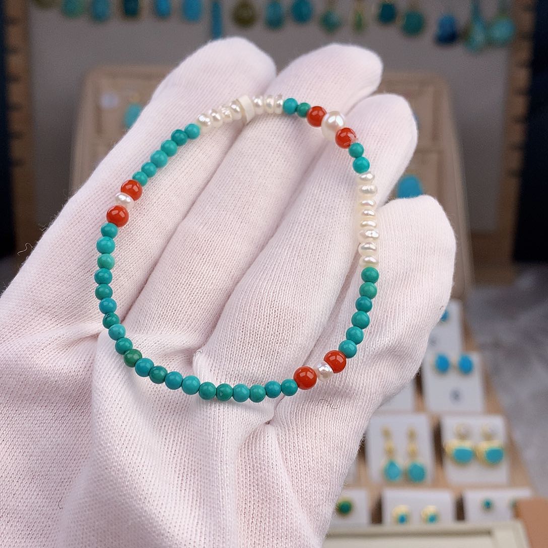 绿松石耳饰未镶嵌