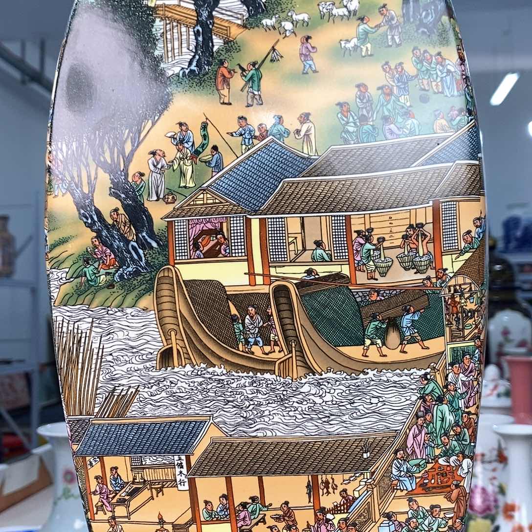 摆件景德镇陶瓷花瓶摆件