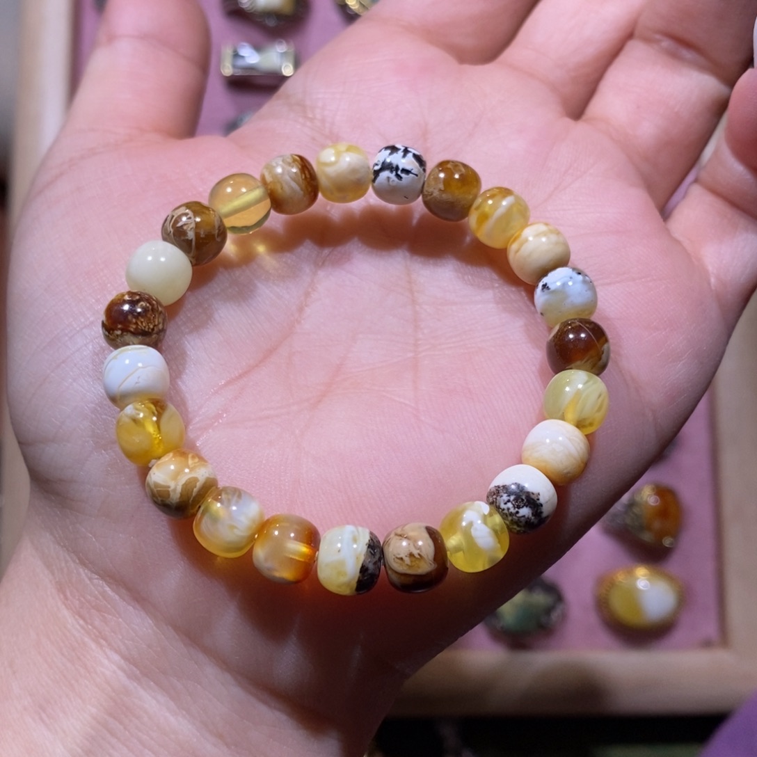 未镶嵌琥珀手链手串