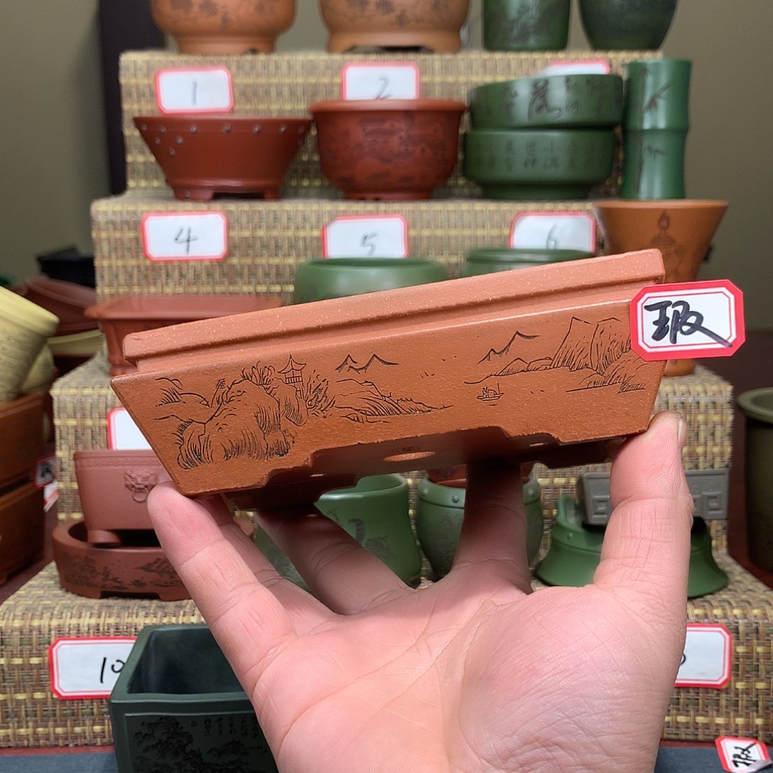 紫砂花盆紫砂等珍贵