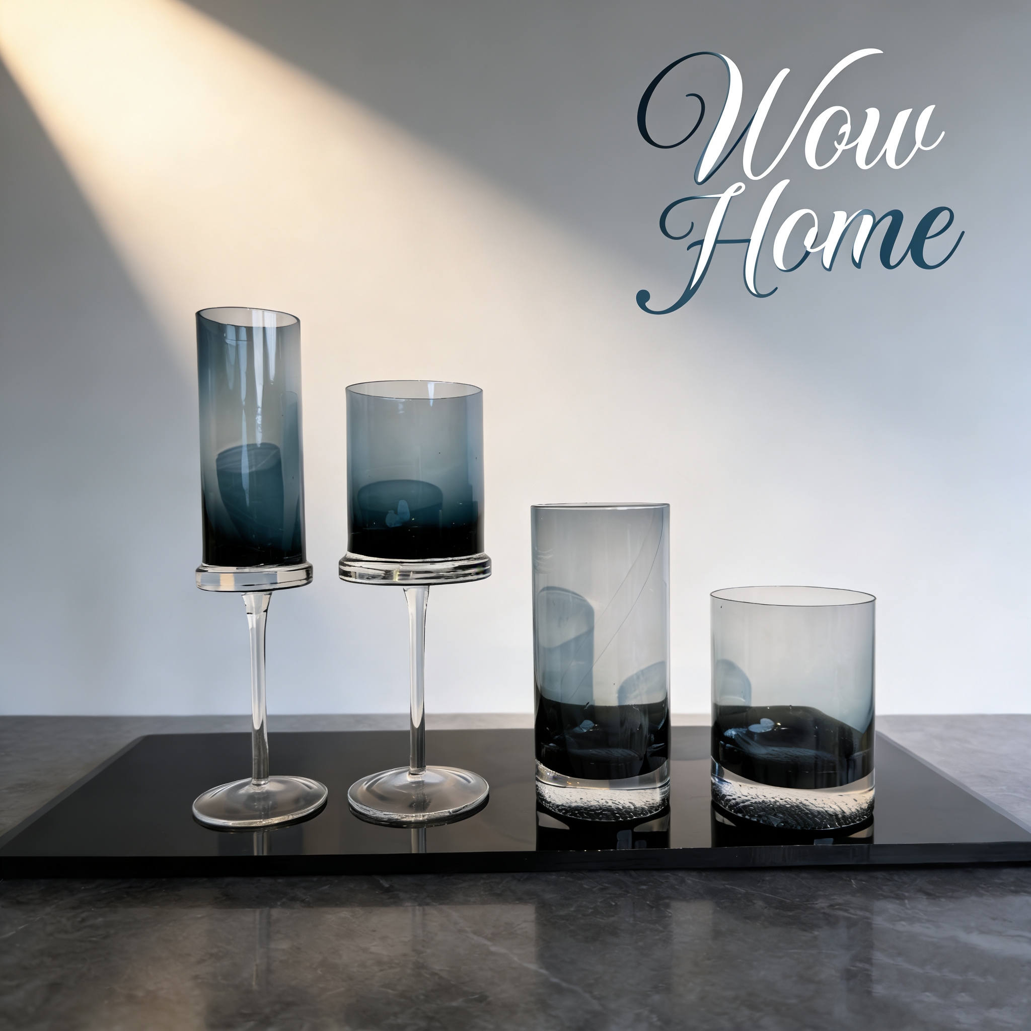 惊喜家欧式直筒轻奢高级感酒杯红酒杯香槟杯水杯家用送礼聚会约会