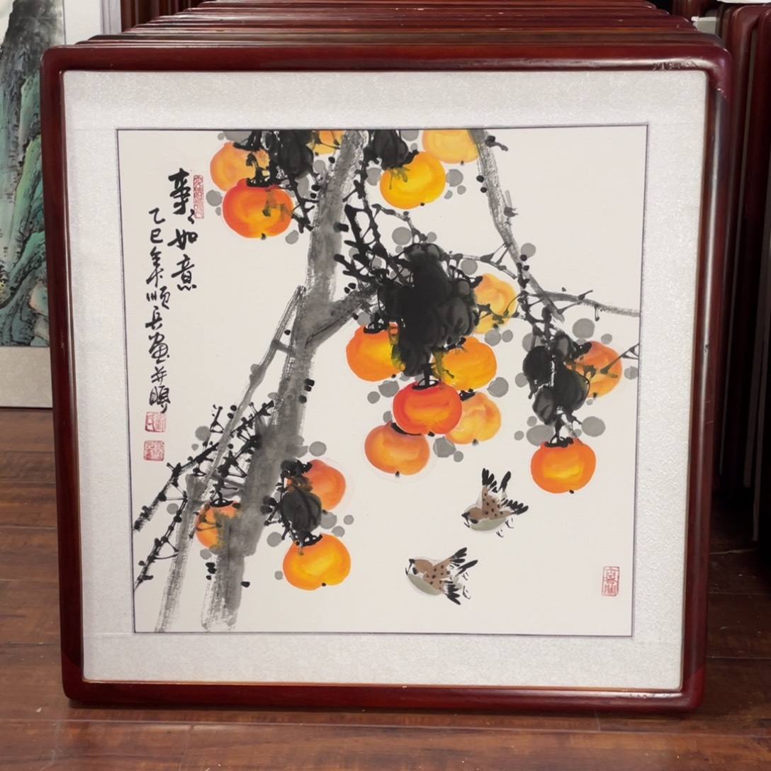 国画带框尺寸63*63厘米