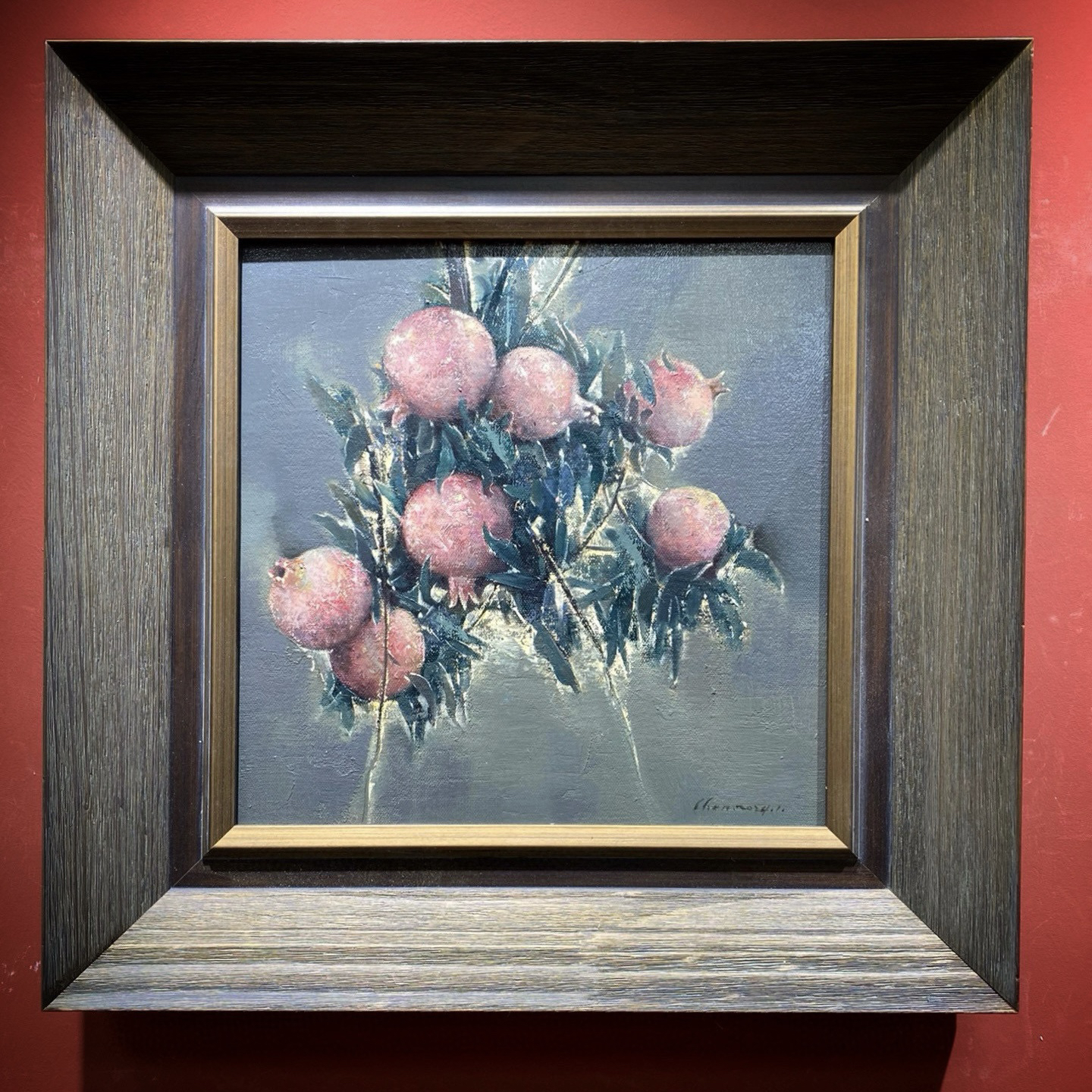 陈光龙油画 艺术学博士 石榴 写实油画 