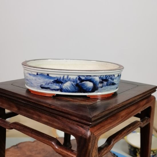 仰***海陶大德堂手工手绘釉盆