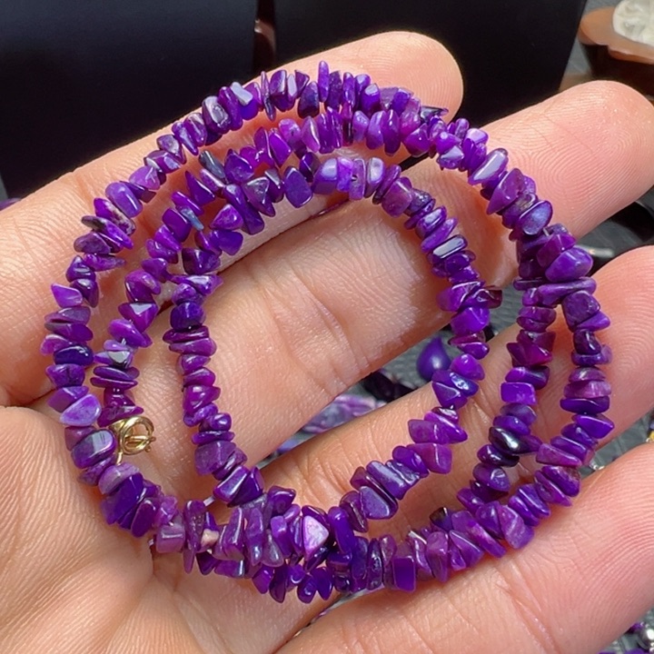 苏纪石（舒俱来）项链18K金镶嵌