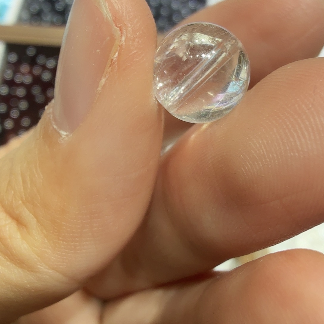 水晶手链未镶嵌白阿塞10.1mm