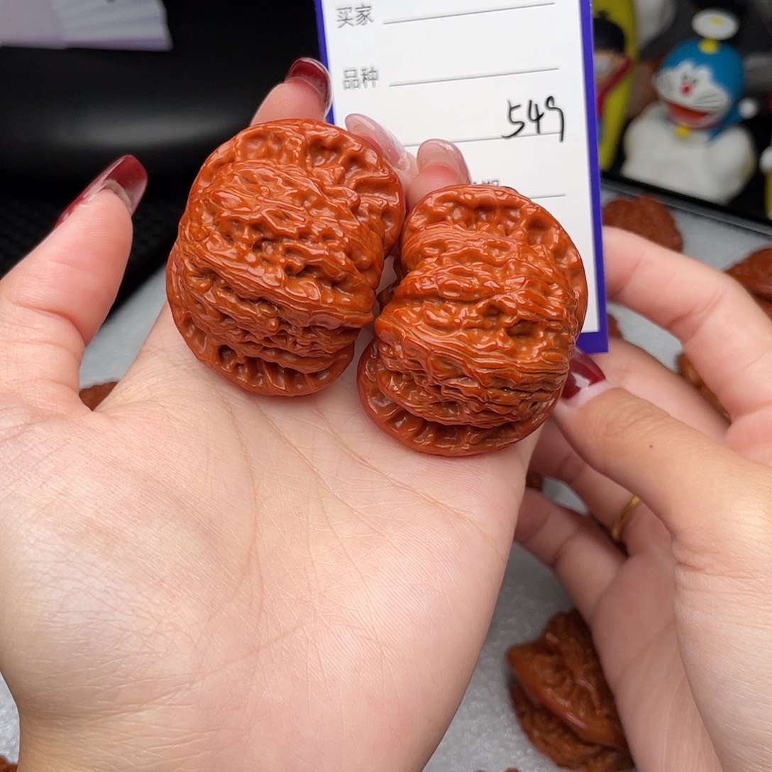 桃核吊坠45闷白549