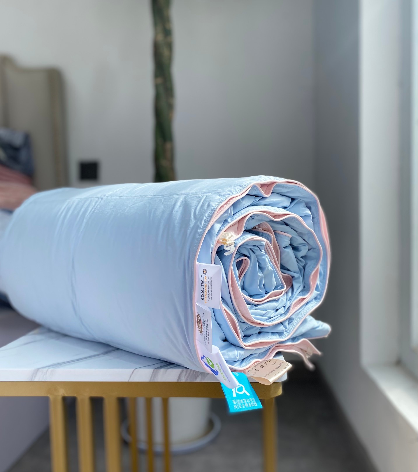 白鹅绒夏被空调被双人被单人高档酒店立体