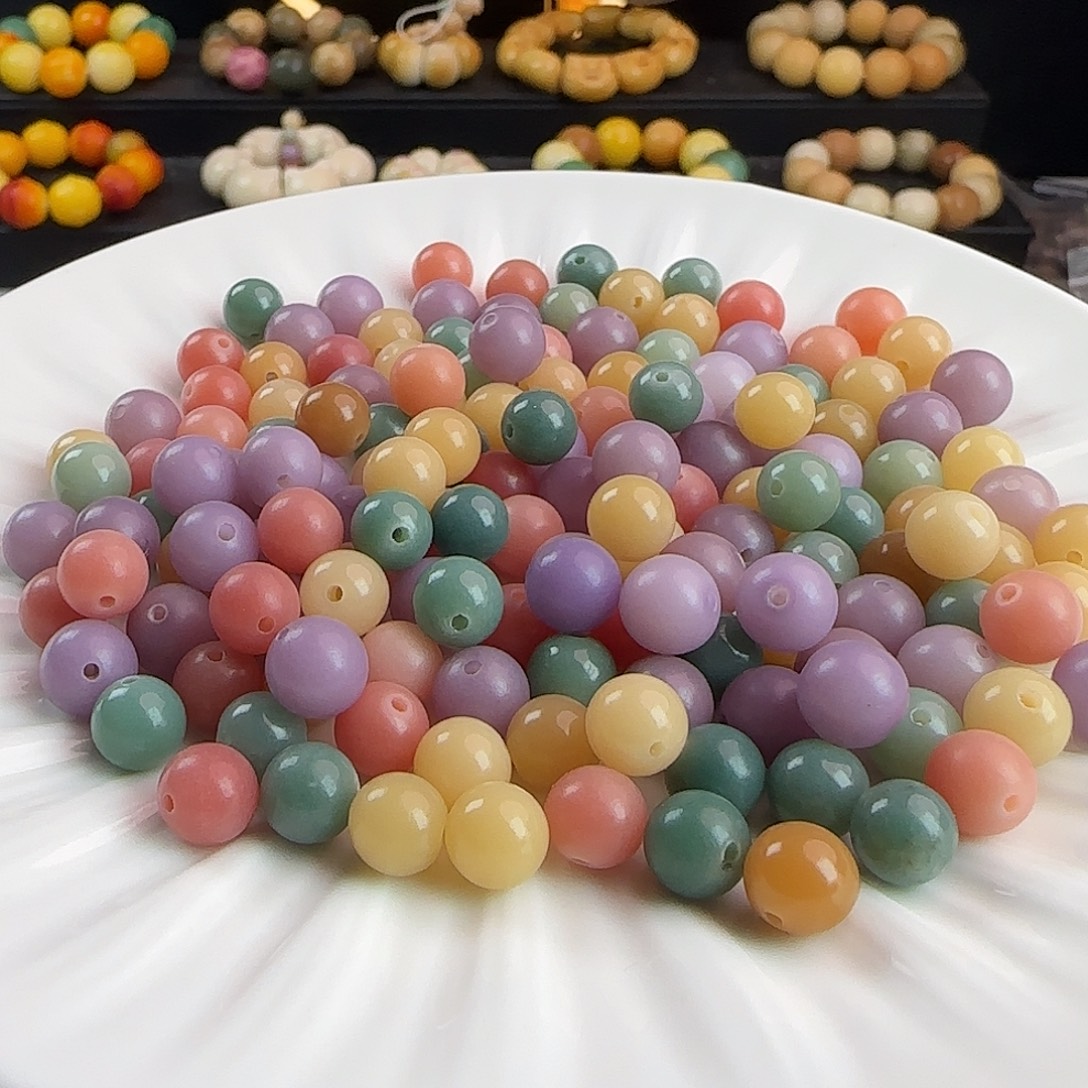 吊坠菩提根/象牙果卡8/8.5玛卡龙圆100卡牌➕20备珠