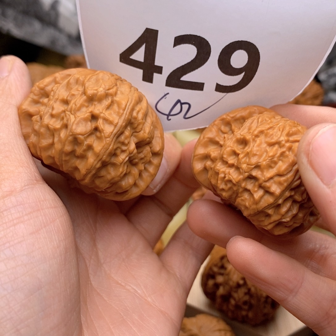 文玩核桃把件429号42白