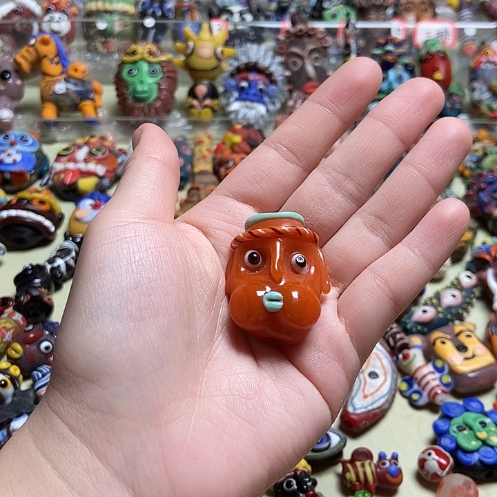 琉璃颈饰嘟嘟娃娃033