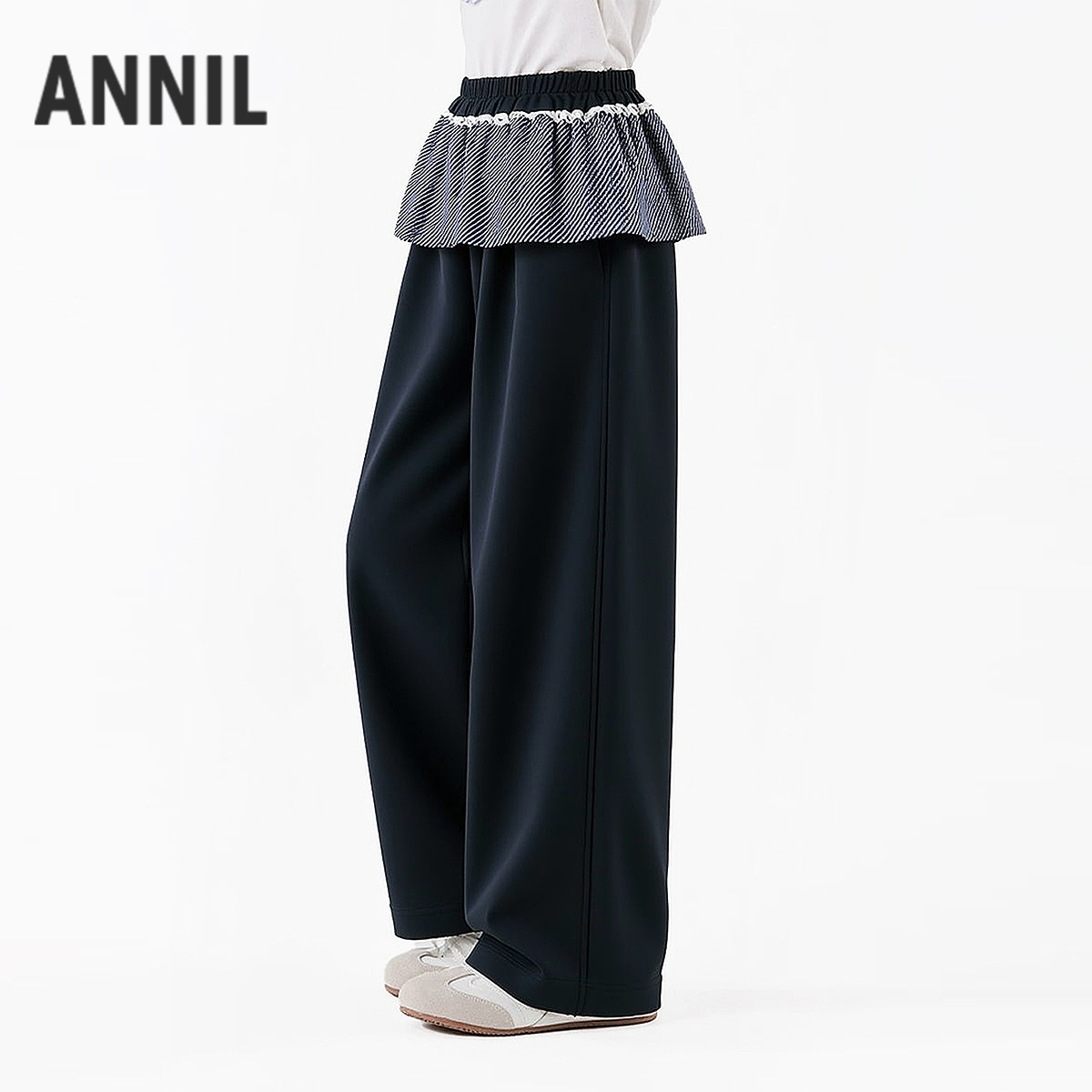 【加绒裤】女童夹裤冬季百搭显瘦潮流新款安奈儿童装EG546647