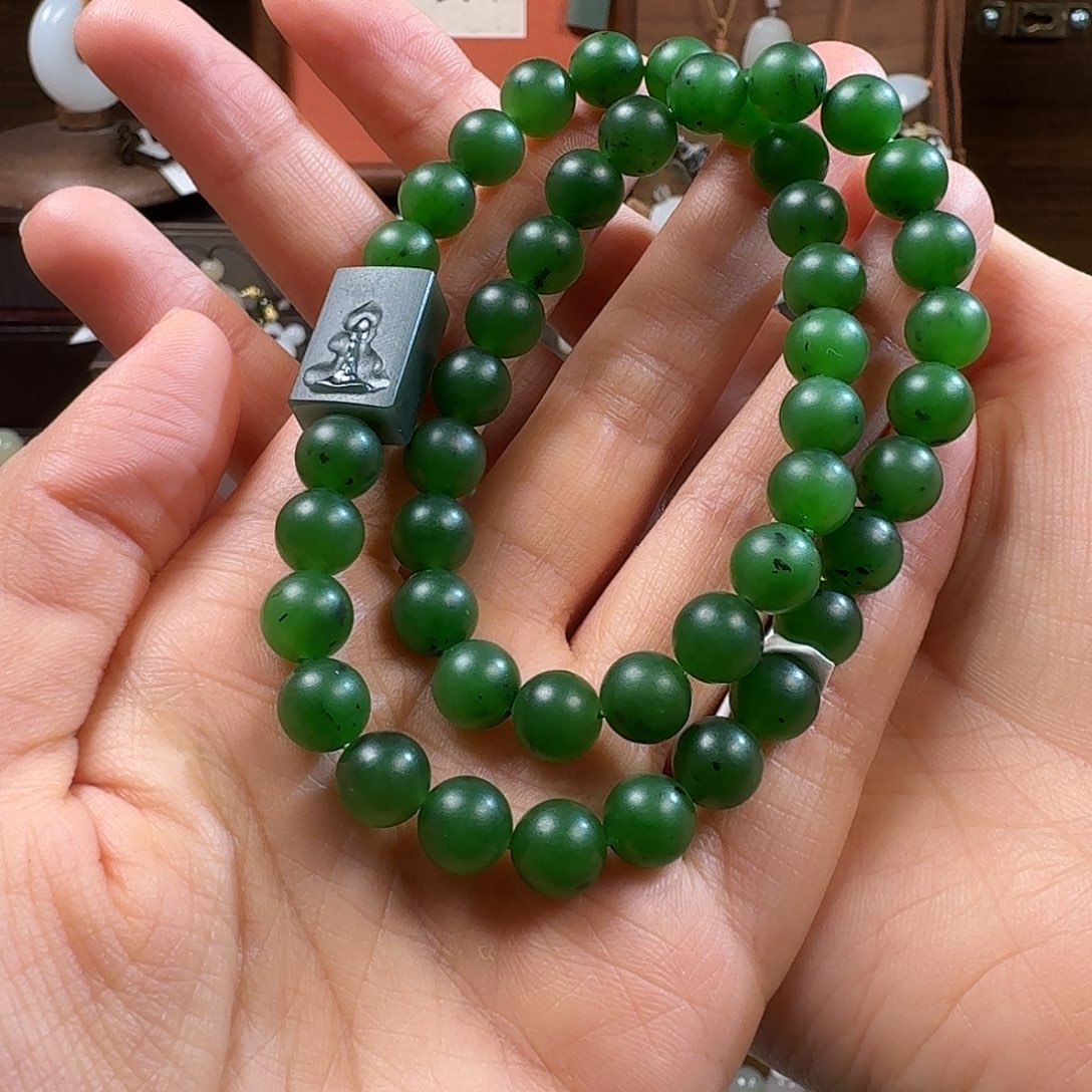 和田玉未镶嵌手链