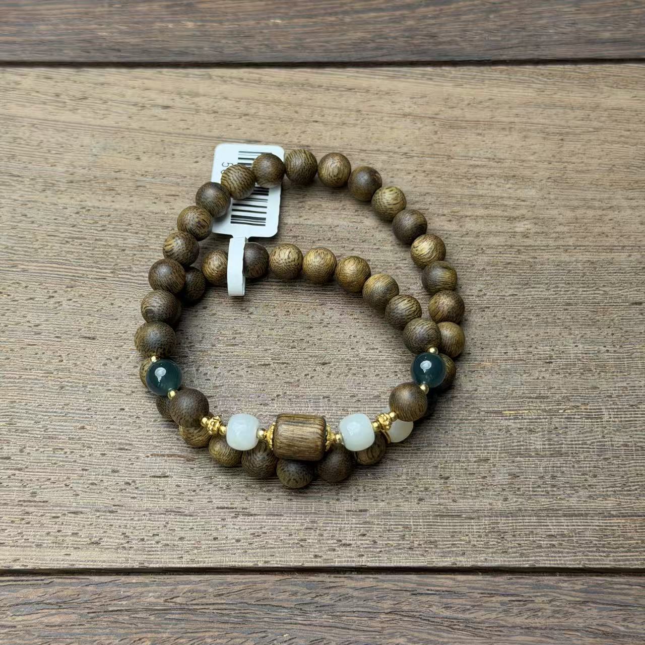 沉香沉香沉香野生棋楠沉香0.8+单珠双圈手串K515无礼盒