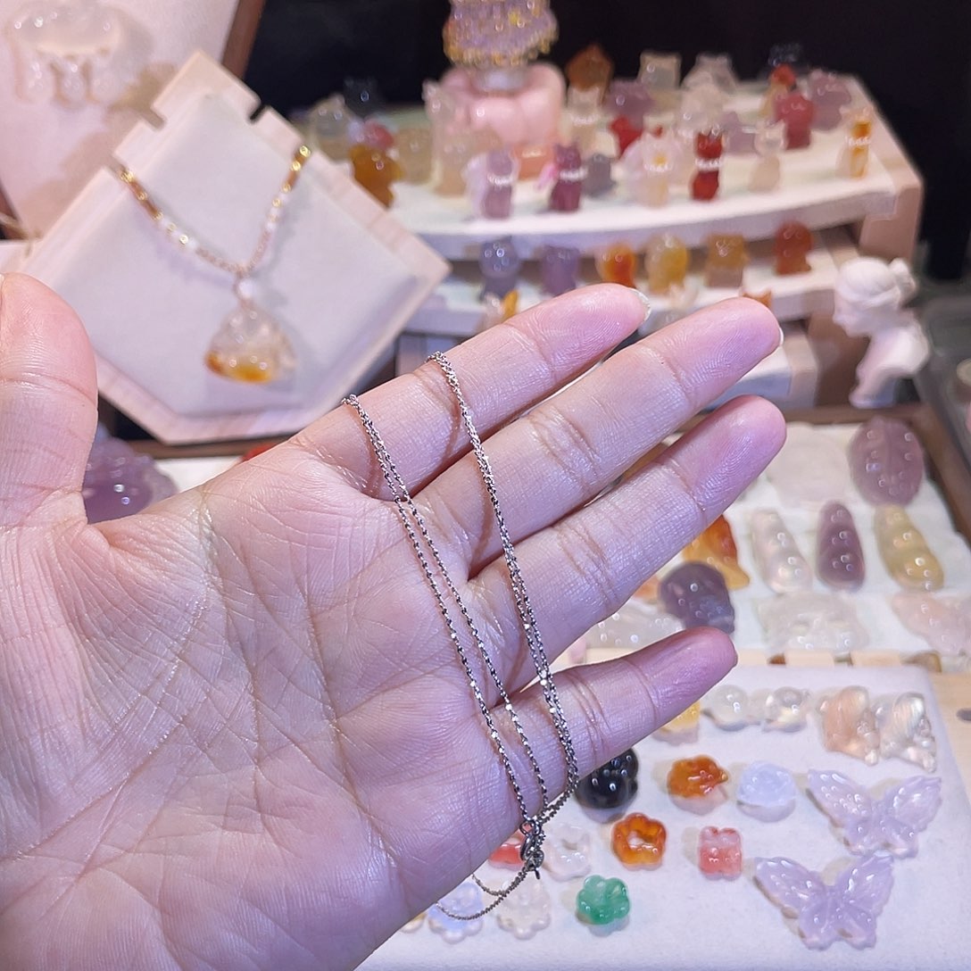 玛瑙/玉髓银S925镶嵌颈饰