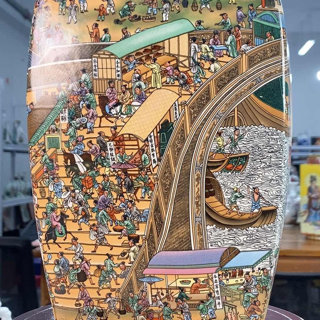 摆件景德镇陶瓷花瓶摆件