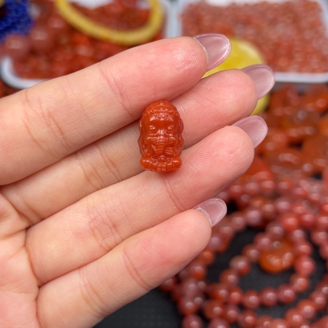 南红玛瑙未镶嵌吊坠(不含链)