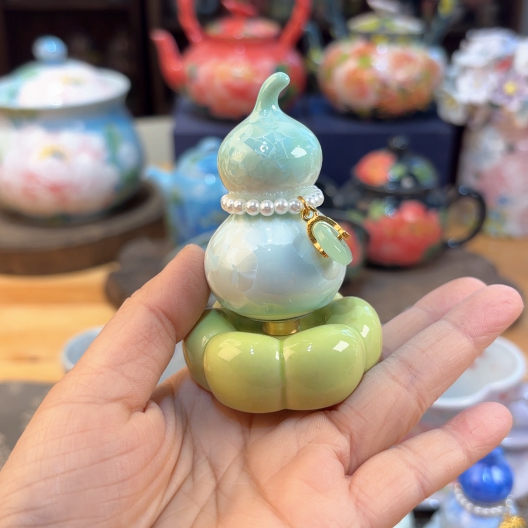 嘟***景德镇手绘高温釉下彩陶瓷茶具