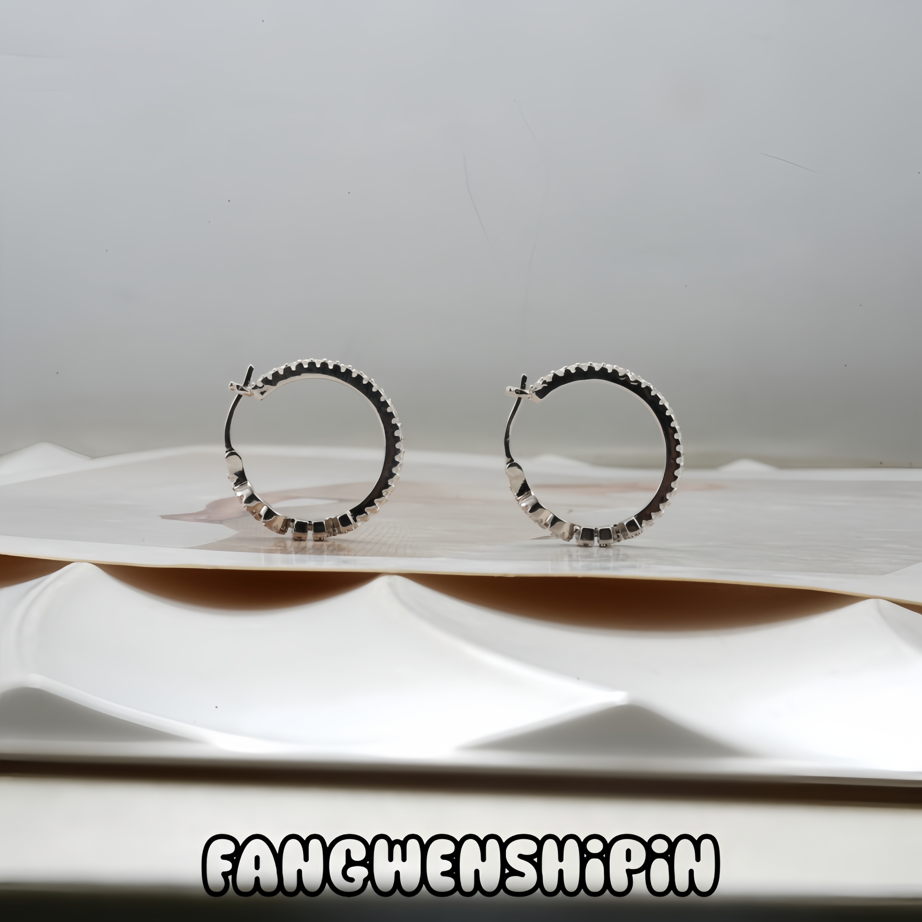 铜合金锆石耳饰 耳环5146