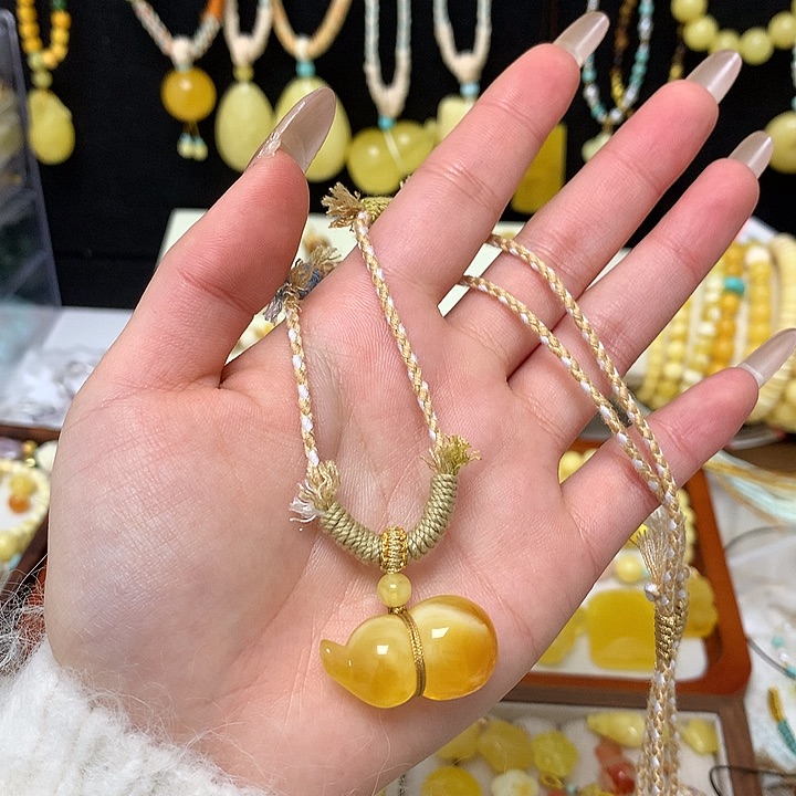 手链蜜蜡未镶嵌蜜蜡吊坠