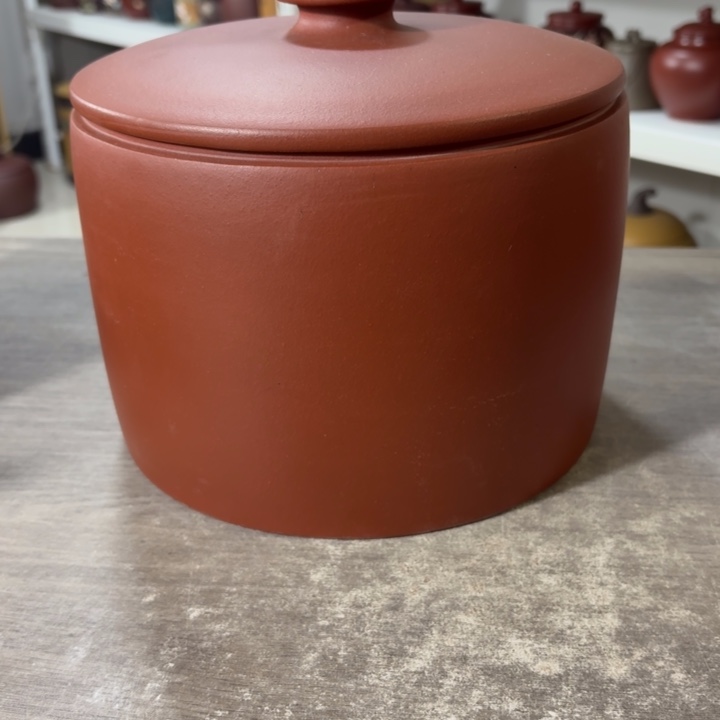 紫砂茶叶罐五饼罐