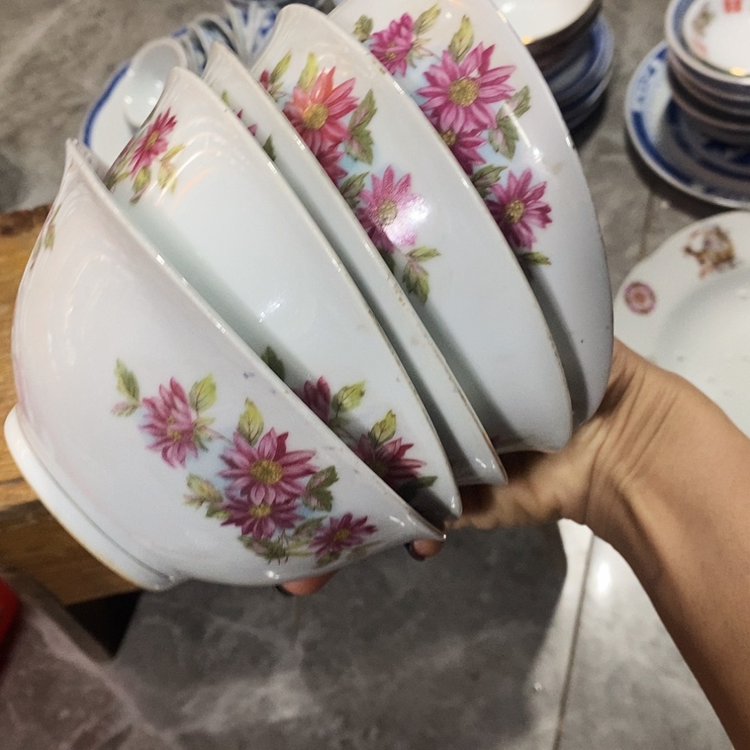 我***变陶摆件景德镇陶瓷14公分5个