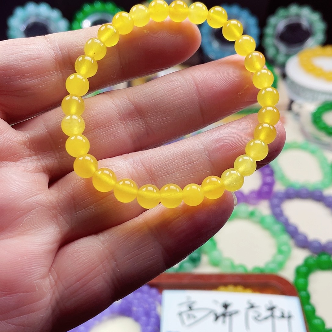 翡翠未镶嵌颈饰卡6翡翠珠链男女款09
