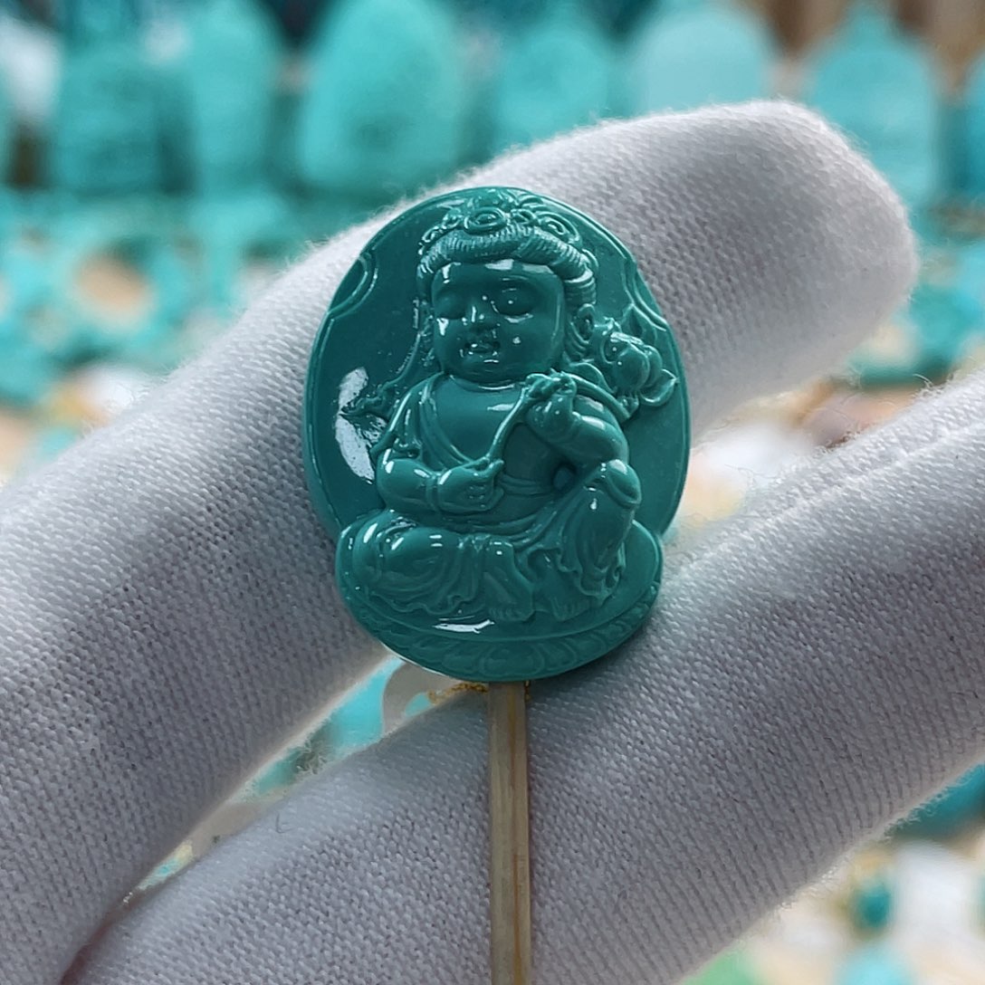 未镶嵌绿松石珠宝奇石