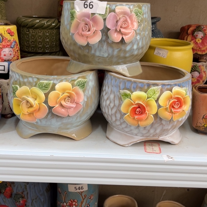 紫砂花盆粗陶材质多肉花盆