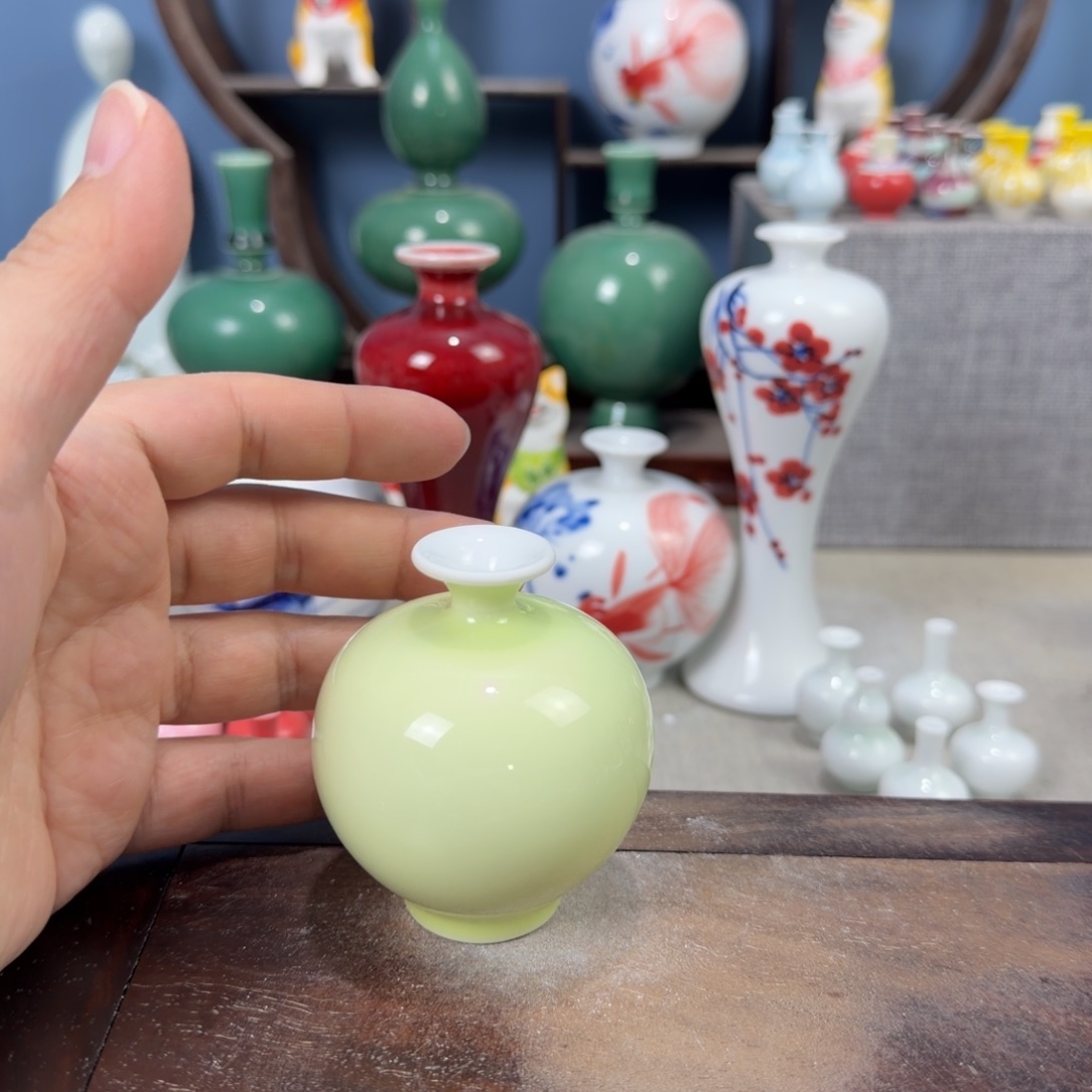 陶瓷手工小花器摆件