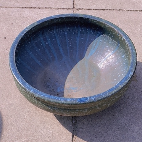 紫砂花盆口33高度14无孔瑕疵