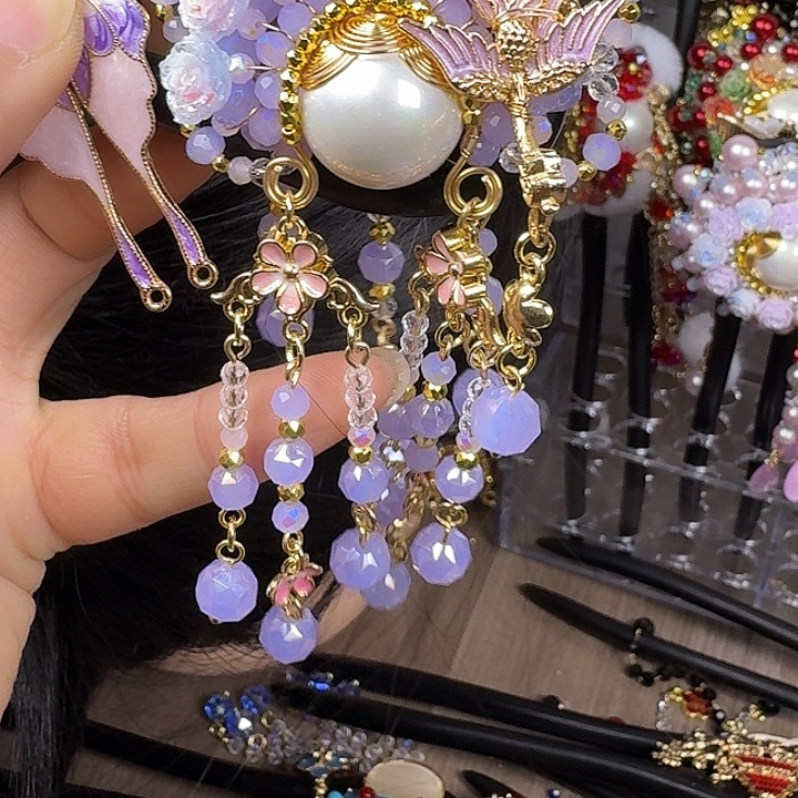 o***ぁ古风刀马旦发簪发饰