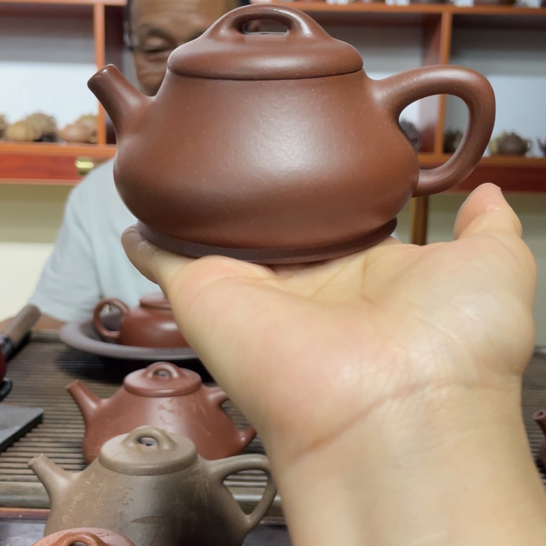 茶壶紫砂紫泥础瓢180CC