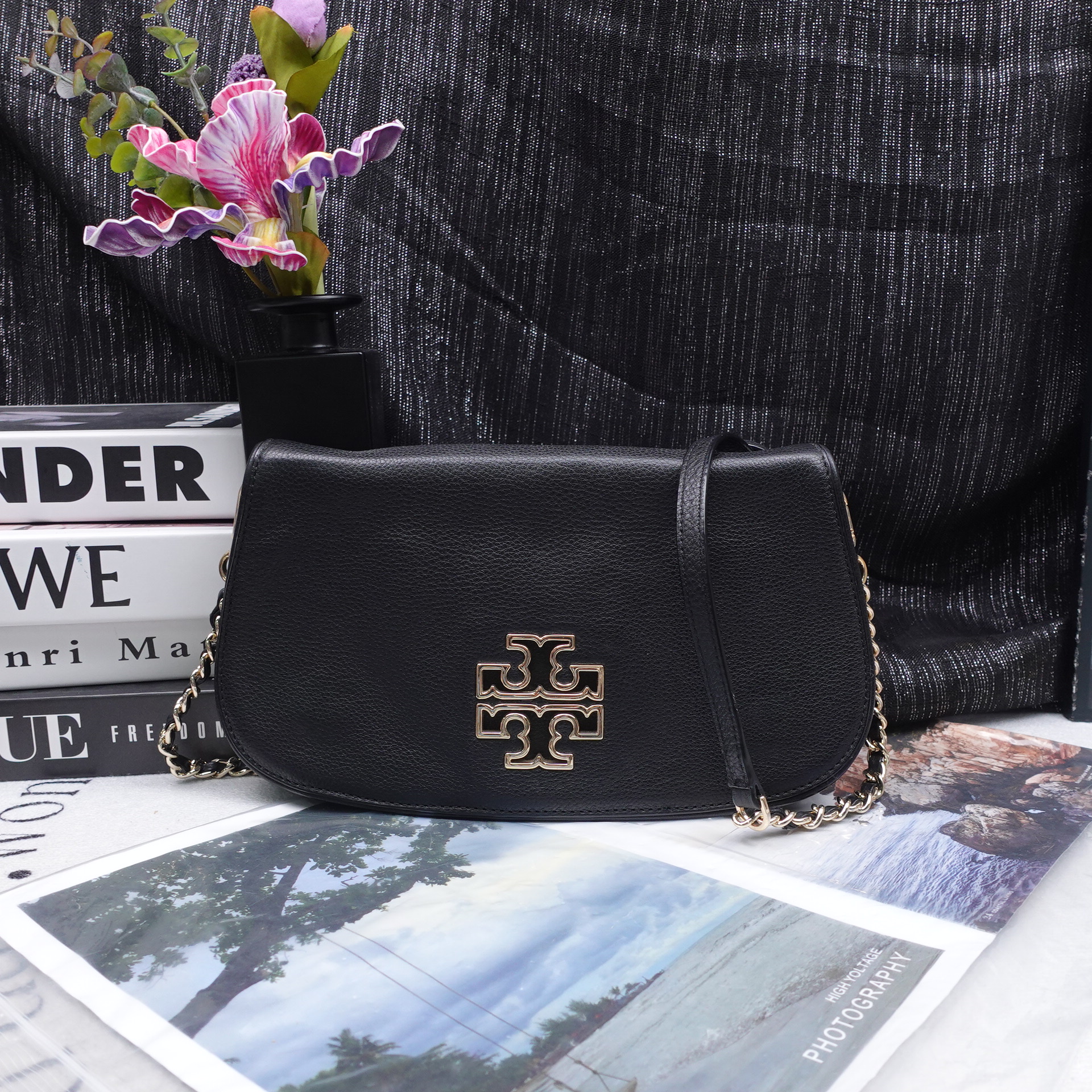 95新 TORY BURCH/汤丽柏琦 单肩包/T_ZY0000  T10281909