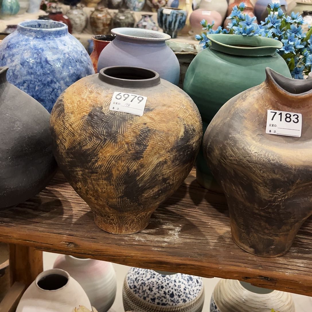 瓶6979高29口8陶瓷花瓶无孔