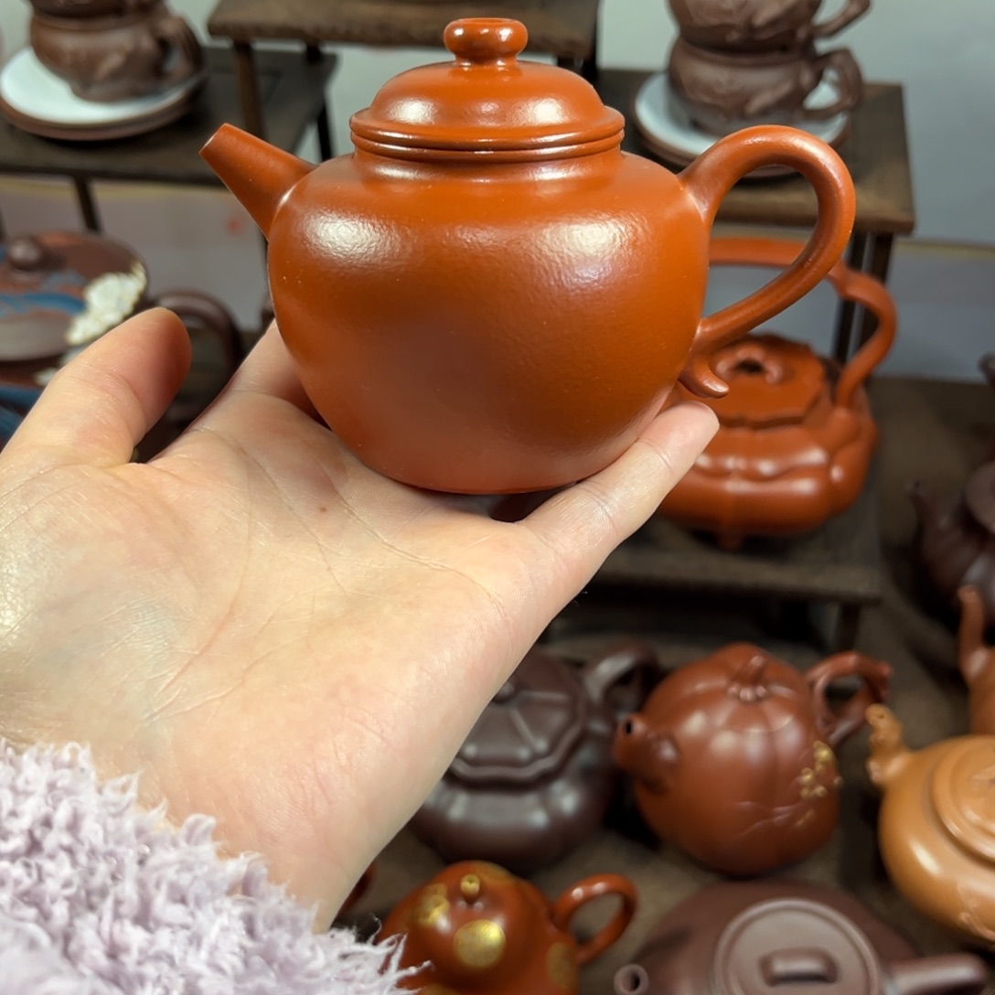 紫泥茶壶阿****╮原矿朱泥160毫升