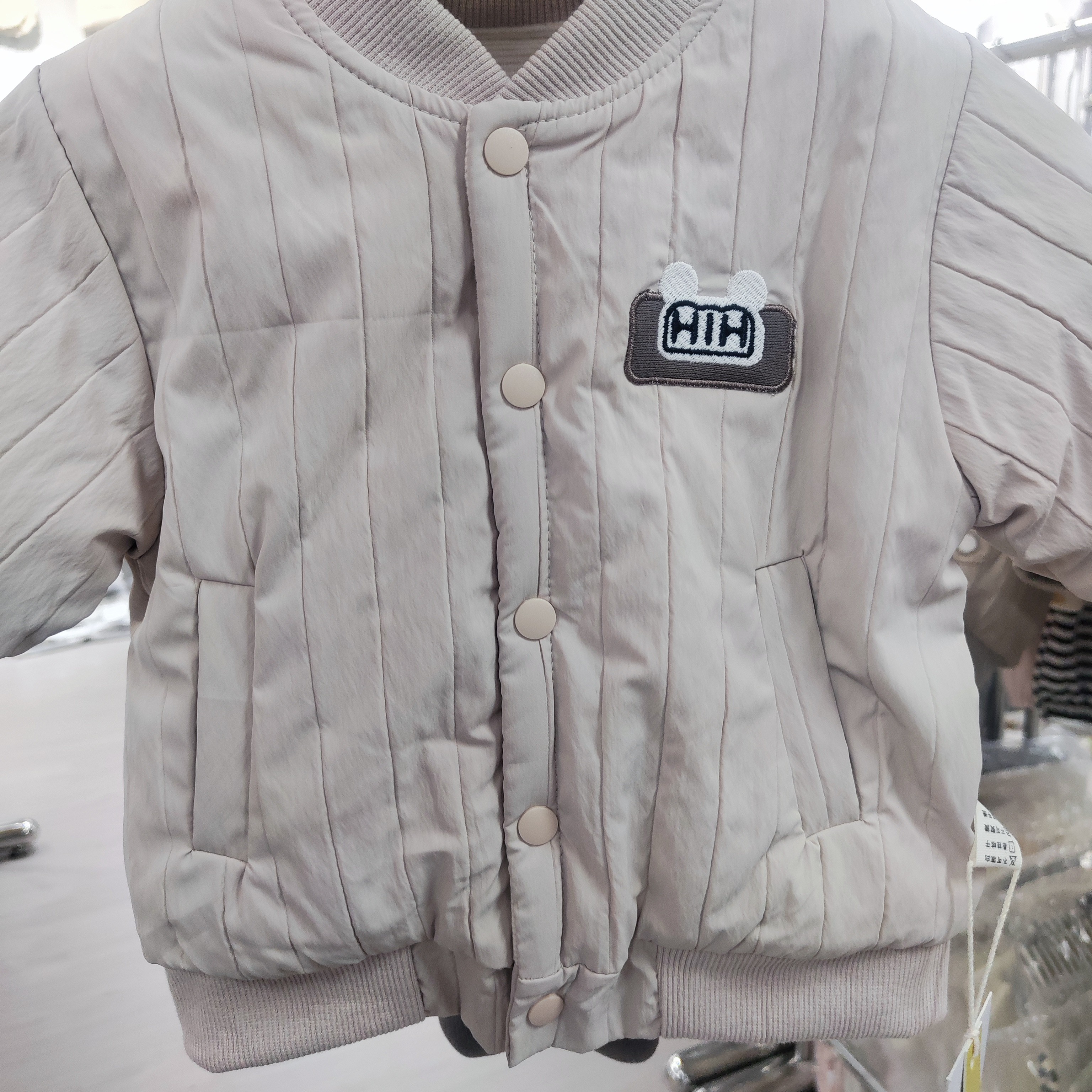 棉服加绒棉袄保暖宝宝圆领棉衣常