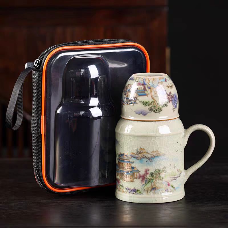 金山水闷茶壶保温壶旅行包D19