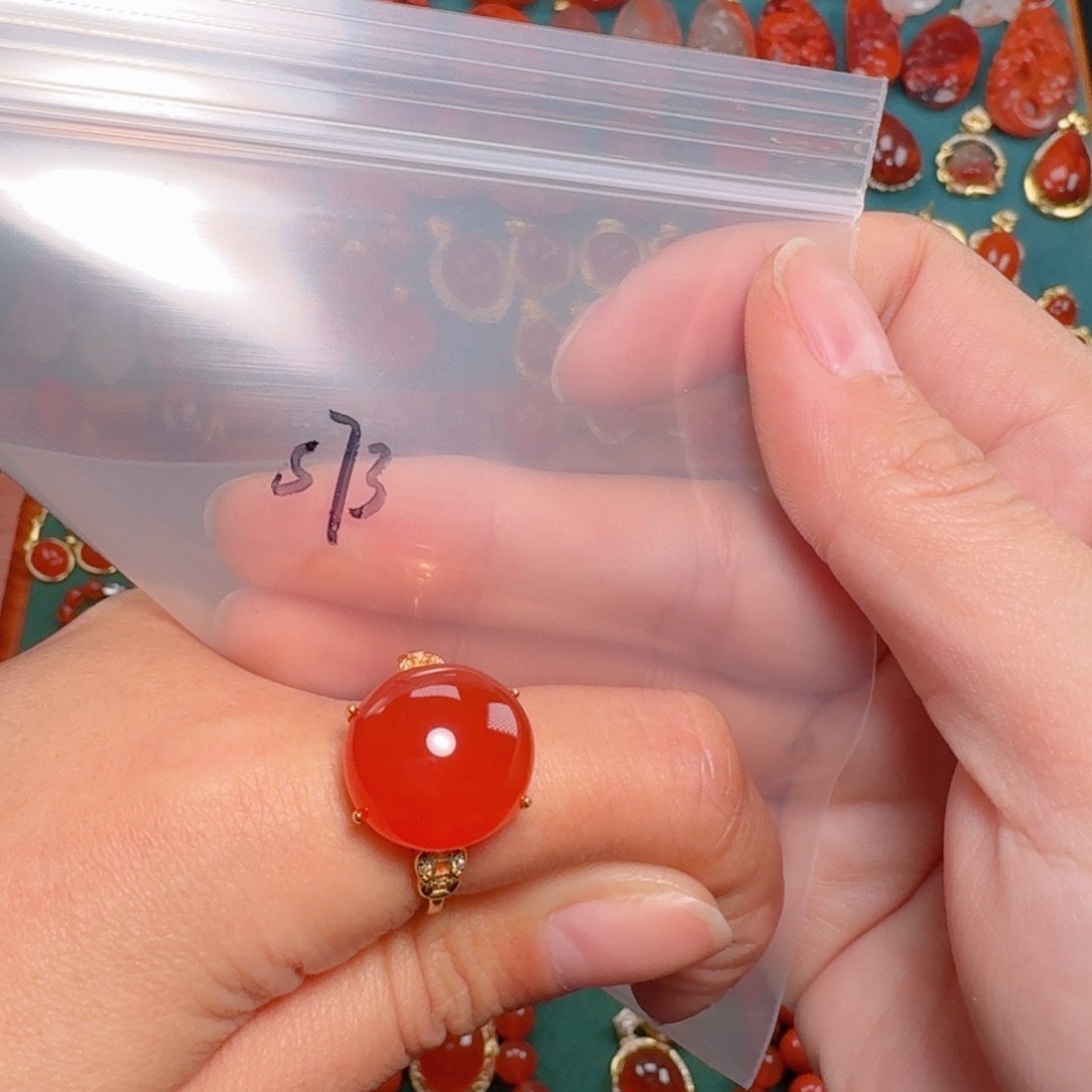 南红玛瑙南红银S925镶嵌