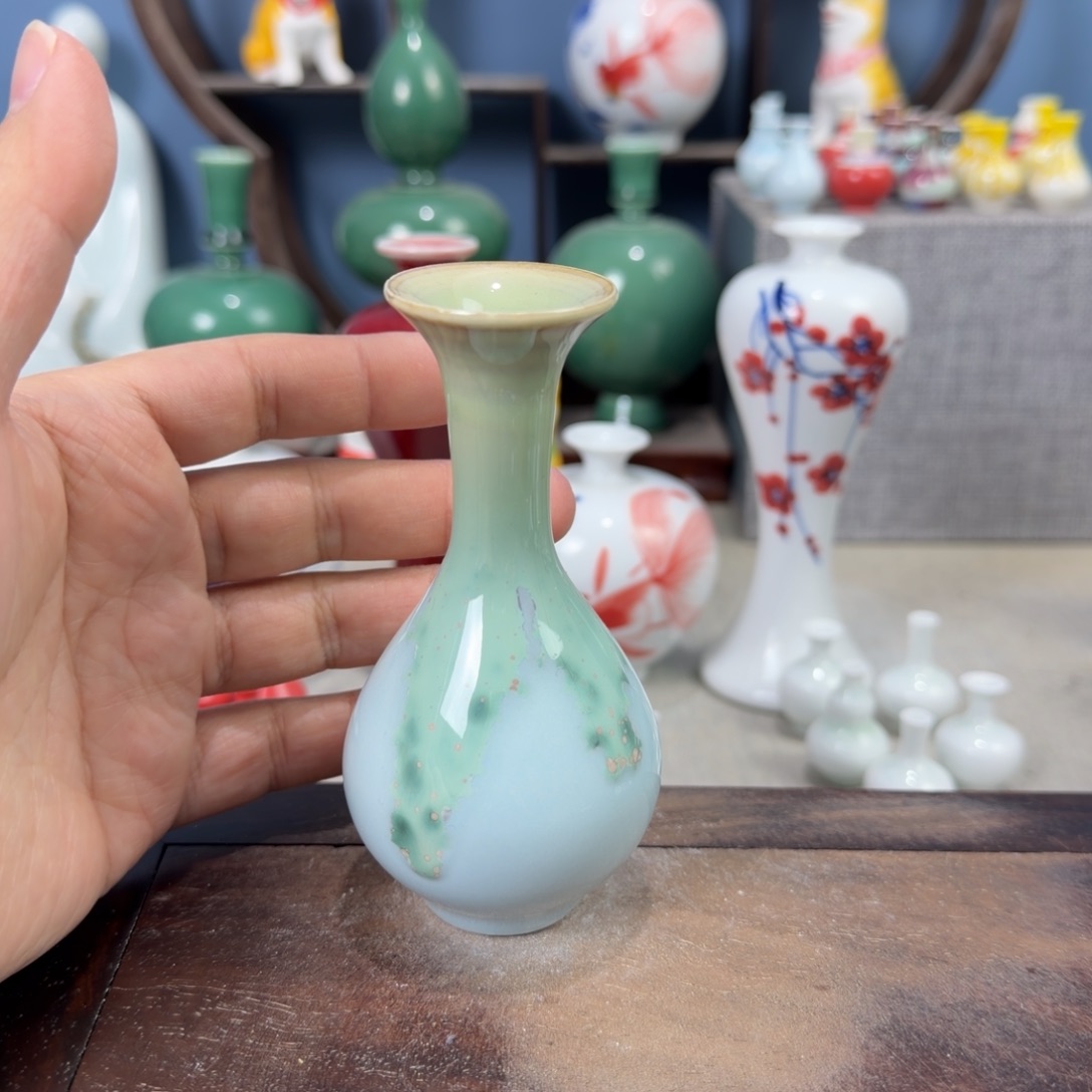 陶瓷手工小花器摆件