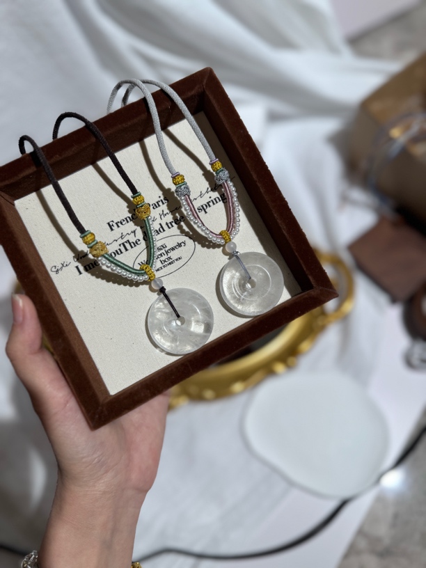 白水晶高冰平安扣