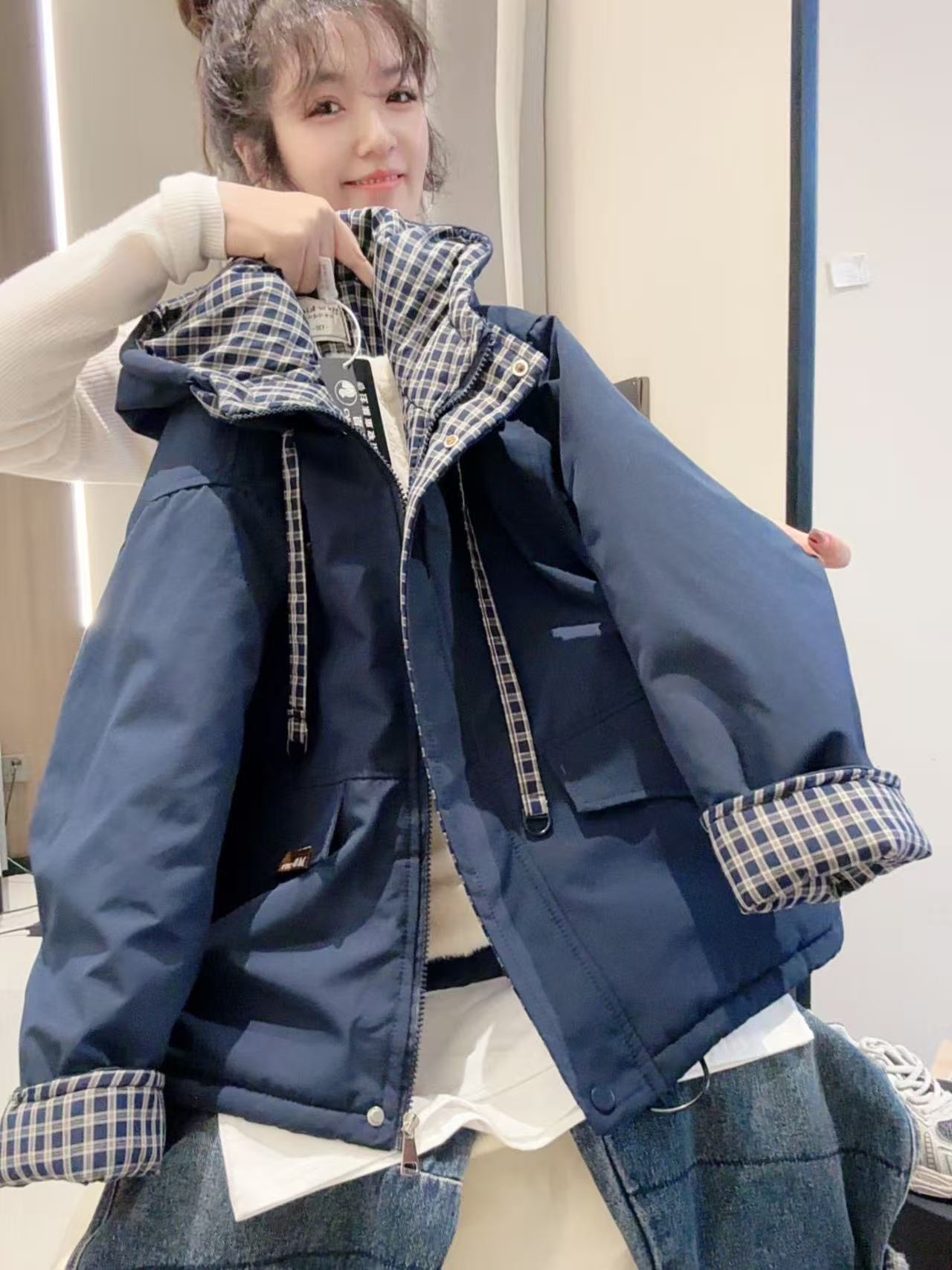 【现货48H】男中大童冬季棉衣新款洋气冬装宽松休闲棉服保暖外套395