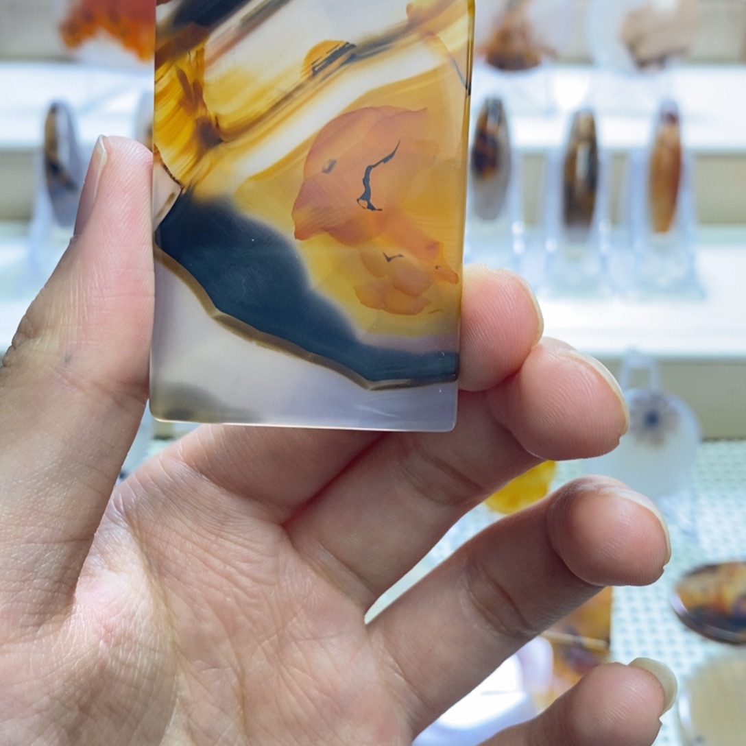 玛瑙/玉髓未镶嵌吊坠(不含链)